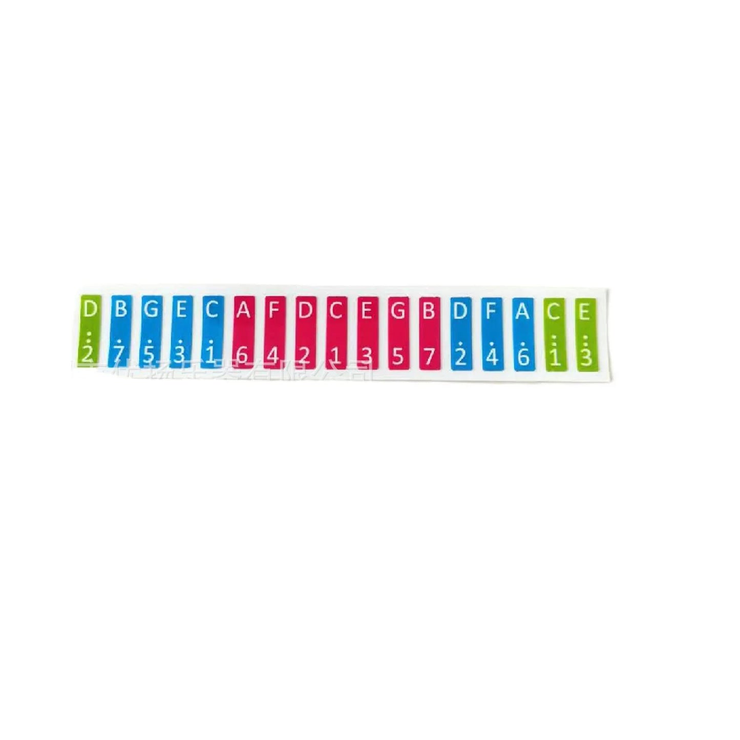 17 Keys Kalimba Note Sticker Thumb Piano Paster Percussion Instrument