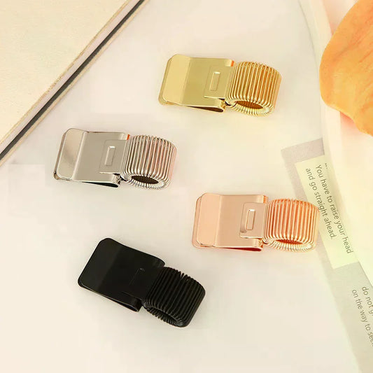 Metal Spring Pen Clip – Gold Retro Notebook Pen Holder Pen Clip Oasis Select