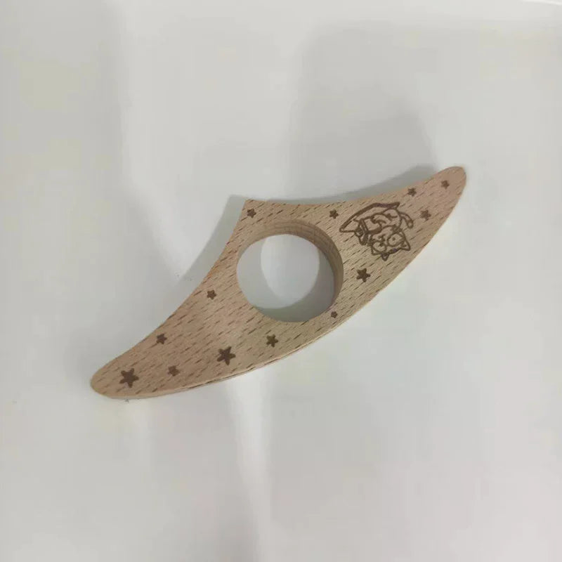 Wooden Thumb Bookmark – One-Handed Finger Page Holder Clip
