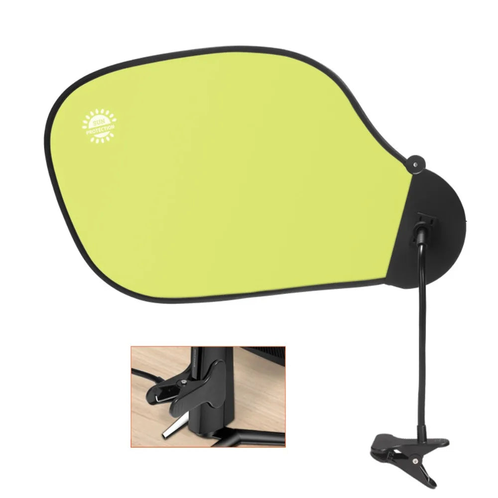 Adjustable Office Desk Sun Shade Board with Clip – UV Visor