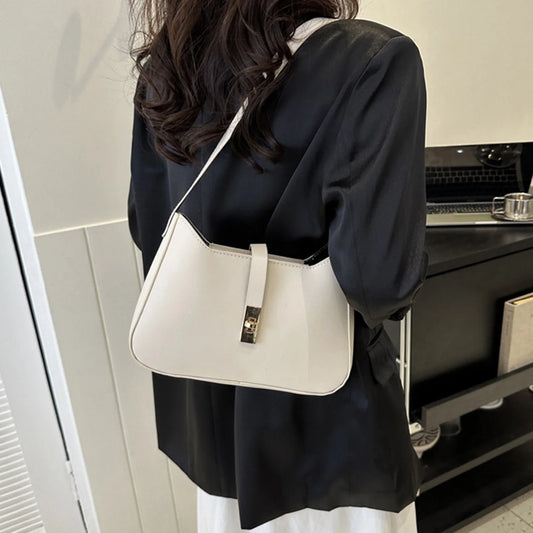 Female Vintage Shoulder Bag High-End Design Temperament Leisure Bag for Working Travel Dating Wedding Peaceful Pleasures Health and Wellness