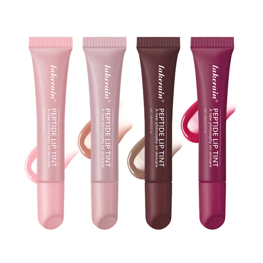 Peptide Lip Tint Gloss – Glitter, High Shine & Nude Shades Lip Gloss Oasis Select SZ02111SET
