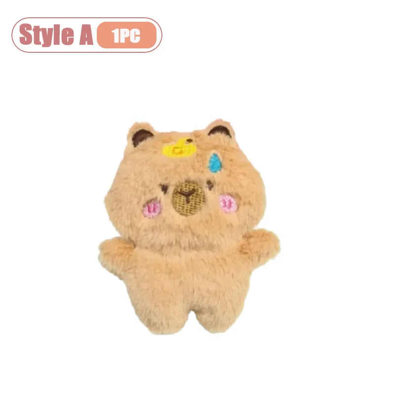 Capybara Plush Keychain – Squeaky Cute Bag Charm | 1–10 PCS