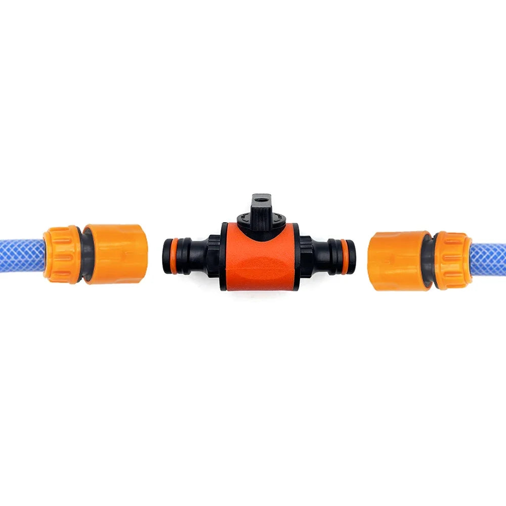2PC Garden Hose Pipe Tap Shut Off Valve Fitting Connector Pipe Coupler Stop Water Connection Repair Joint Irrigation System Adap Peaceful Pleasures Health and Wellness