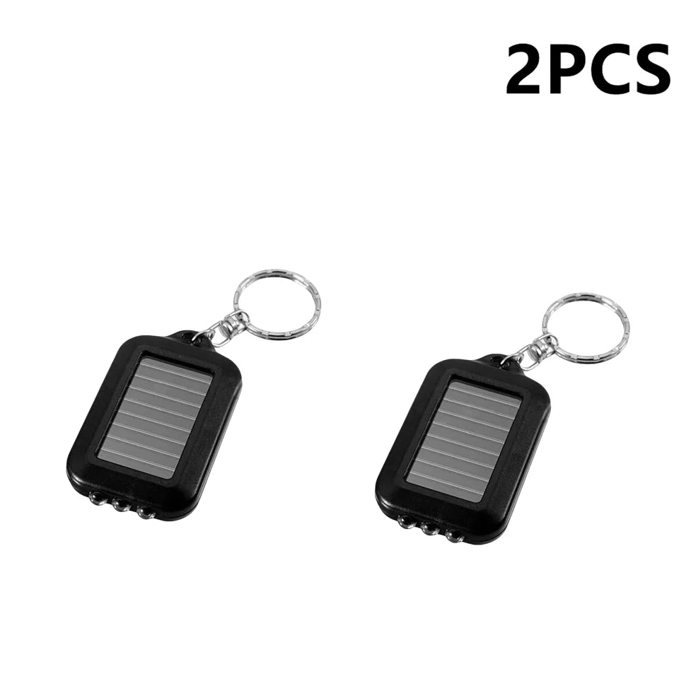 Solar Flashlight Keychain – 160 Lumen Mini Torch | 1/2/3 Pack