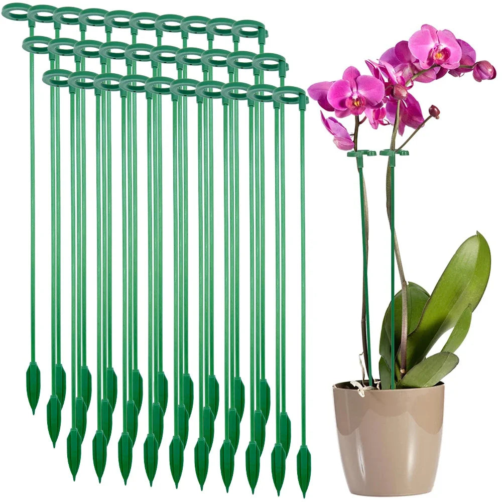 5/10PCS Plant Supports Stand Butterflies Orchid Flower Potted Fixing Rods Reusable Vegetable Protection Fixing Tool Gardening Su Peaceful Pleasures Health and Wellness