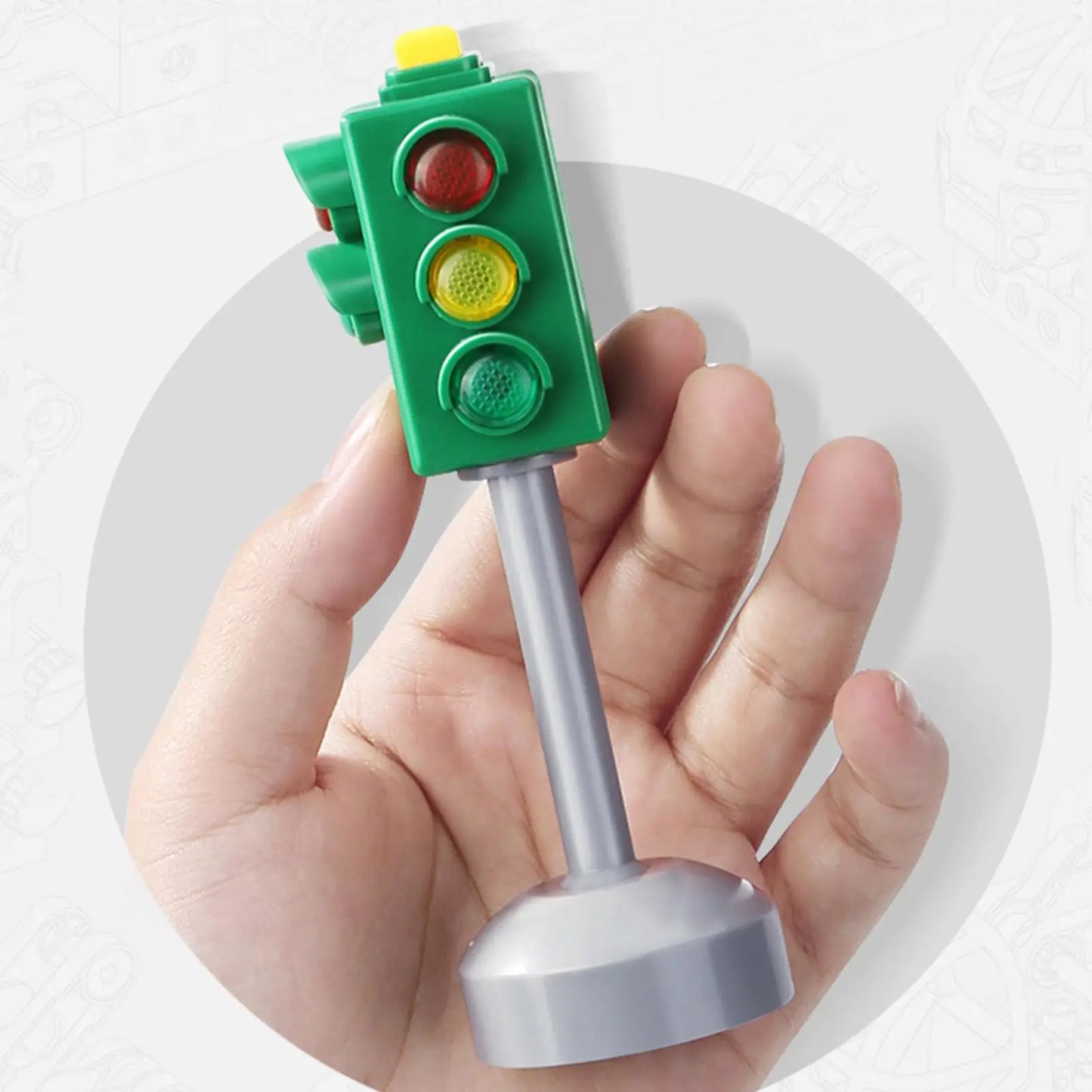 Mini Traffic Light Toy – Kids Road Safety Education Block