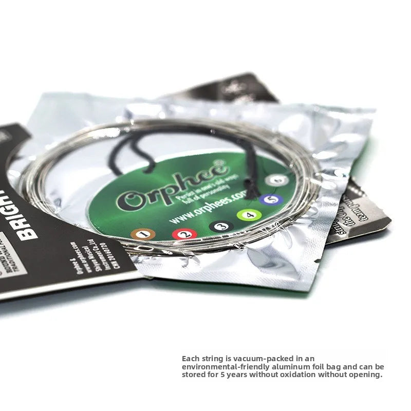 Orphee Guitar Accessories Hexagonal Core Coated OE Electric Strings