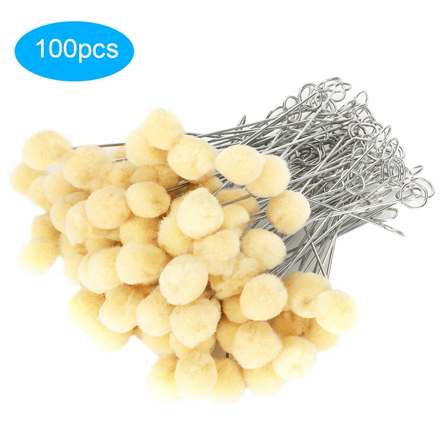 Leather Wool Daubers Oily Dye Ball Brush Metal Handle DIY Handmade