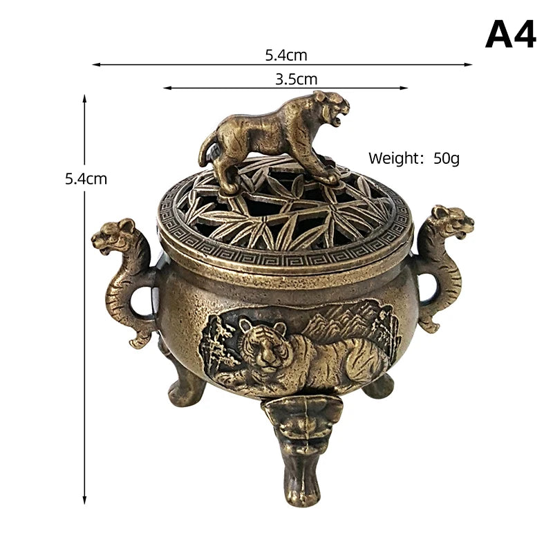 Alloy Incense Burner Bowl with Handle | Yoga & Meditation Decor