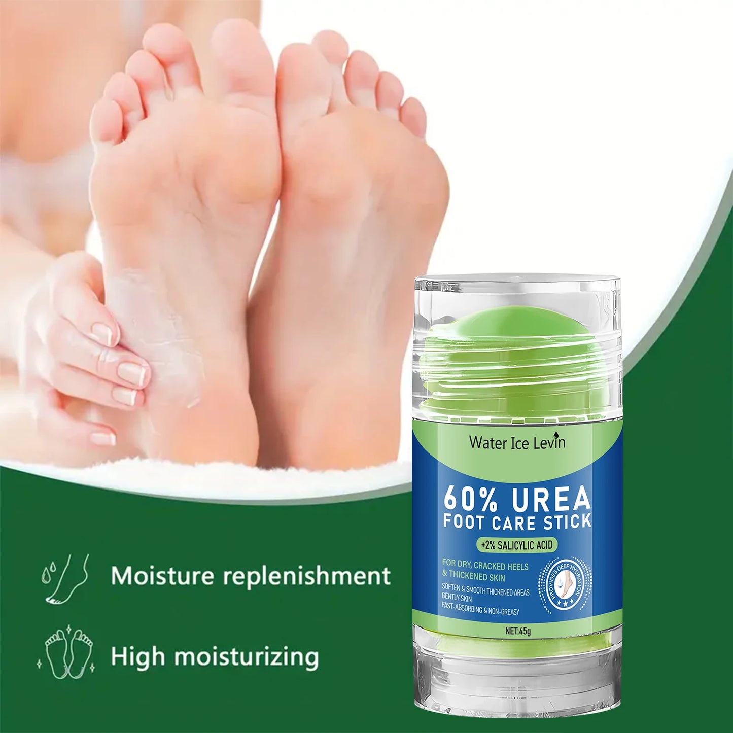 Foot Care Stick | Salicylic Acid & Urea for Dry Cracked Heels