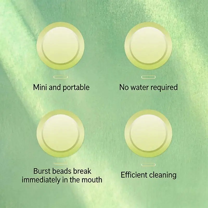Disposable Mouthwash Toothbrush Convenient Multi-functional Refreshing No-rinse Mini Travel Toothbrush Peaceful Pleasures Health and Wellness