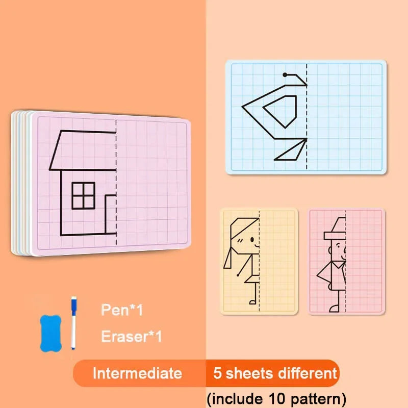 Creative Kids Lattice Symmetrical Drawing Toys Toddler Fine Motor