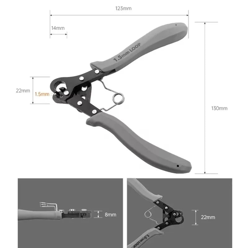RveTee 1.5mm Wire Looping Pliers for Jewelry Making & Beading