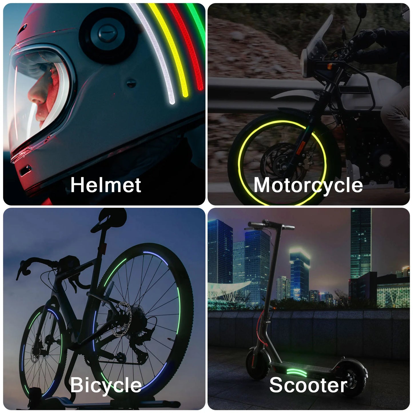 Reflective Stickers Made,Super Reflection, Safety Reflective Tape for Car Trailer Truck Bike Motorcycle Peaceful Pleasures Health and Wellness