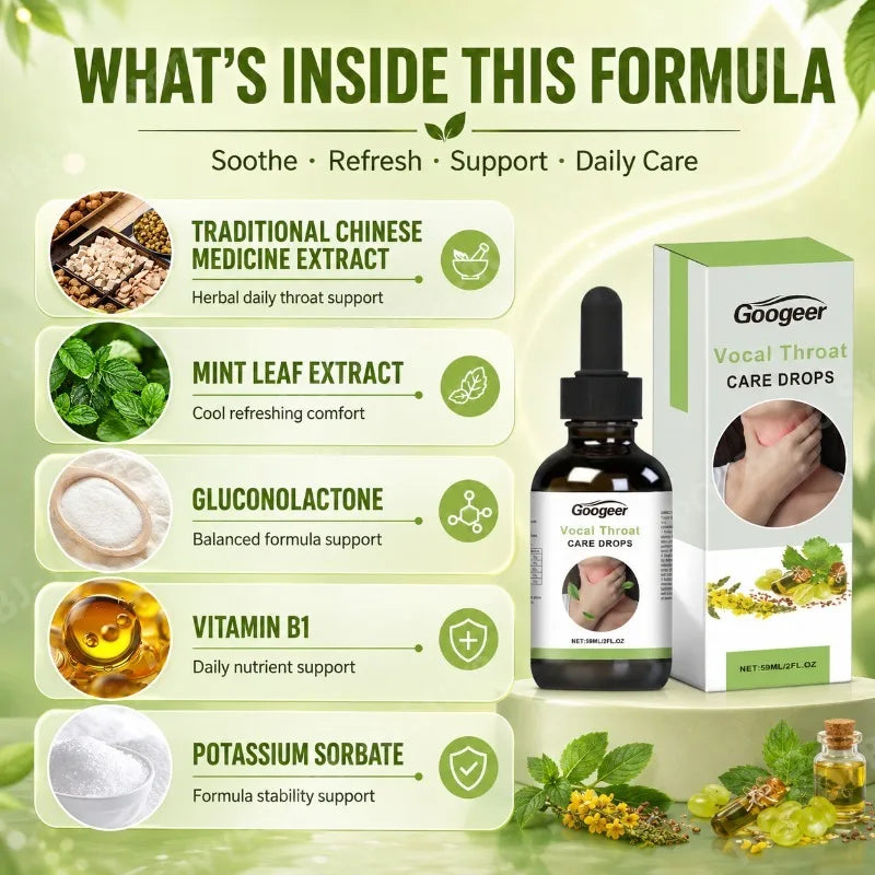 Herbal Wellness Drops | Mint Extract & Vitamin B1 | 59ml