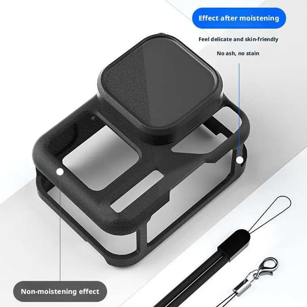Silicone Case for Insta360 Ace Pro 2 with Lens Cover – Black
