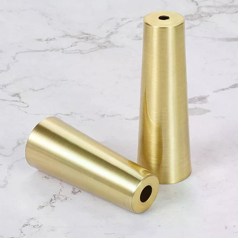 Brushed Brass Furniture Leg Cap Cover | Table & Chair Protector Furniture Leg Cap Peaceful Pleasures Health and Wellness