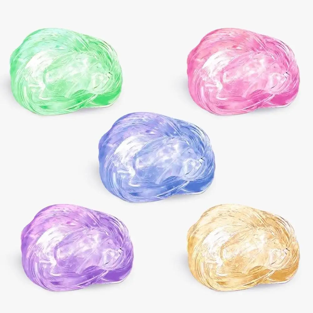 Colorful Non-Newtonian liquid decompression toys for Children Transparent Elastic Modeling Compound Non Toxic Creative Crafts Peaceful Pleasures Health and Wellness
