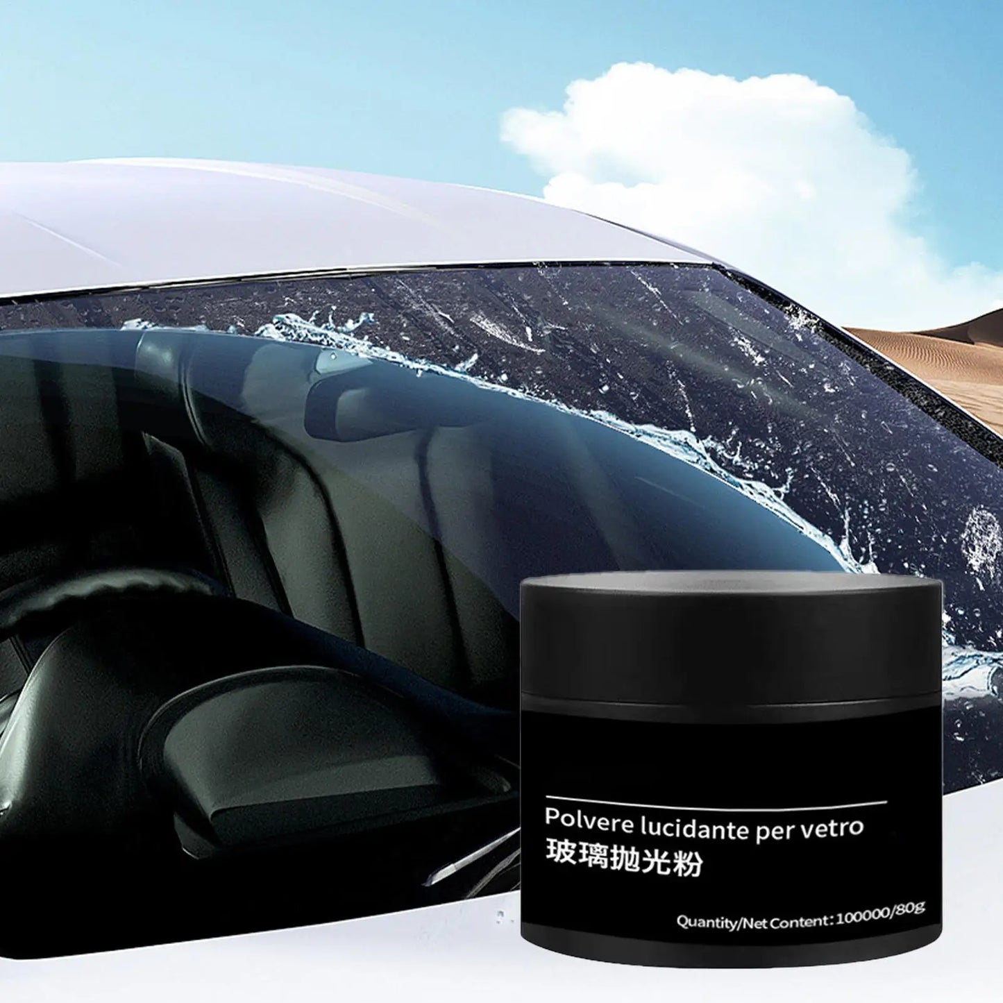 Cerium Oxide Glass Polishing Powder 80g – Car Window Scratch Remover
