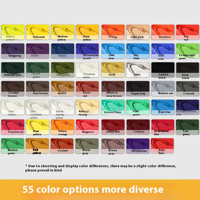 Bview Art Oil Painting Pigment Tube Acrylic Paint Artist Drawing
