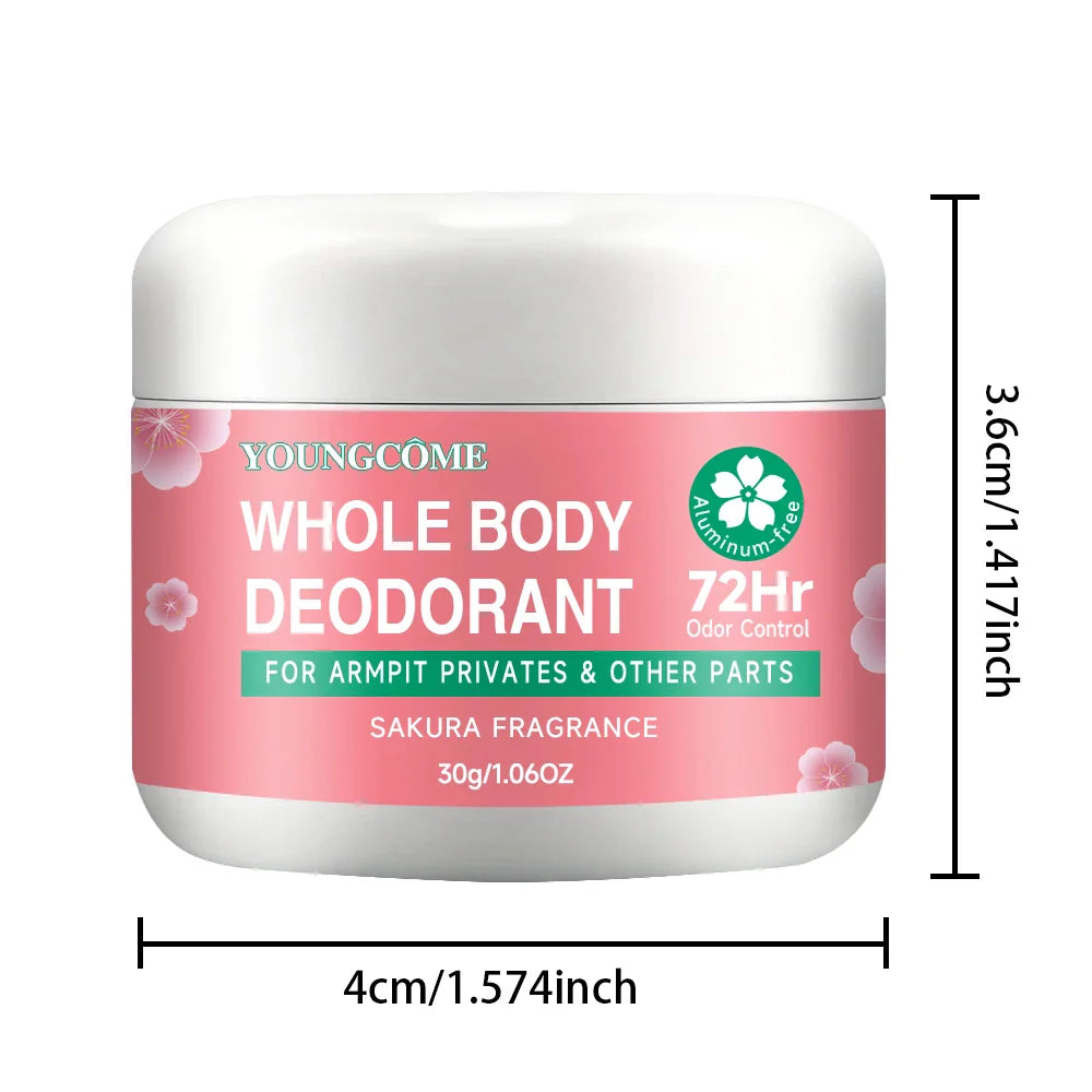 YOUNGCOME Aluminum-Free Body Deodorant Stick – 72H Freshness