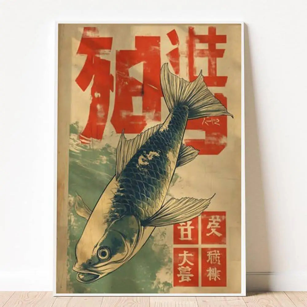 1pc Frameless Japanese Tiger Cat Music Poster Modern Waterproof High-definition Aesthetic Decor for Family Living Room Bedroom Peaceful Pleasures Health and Wellness TL638 20x30cm Unframed