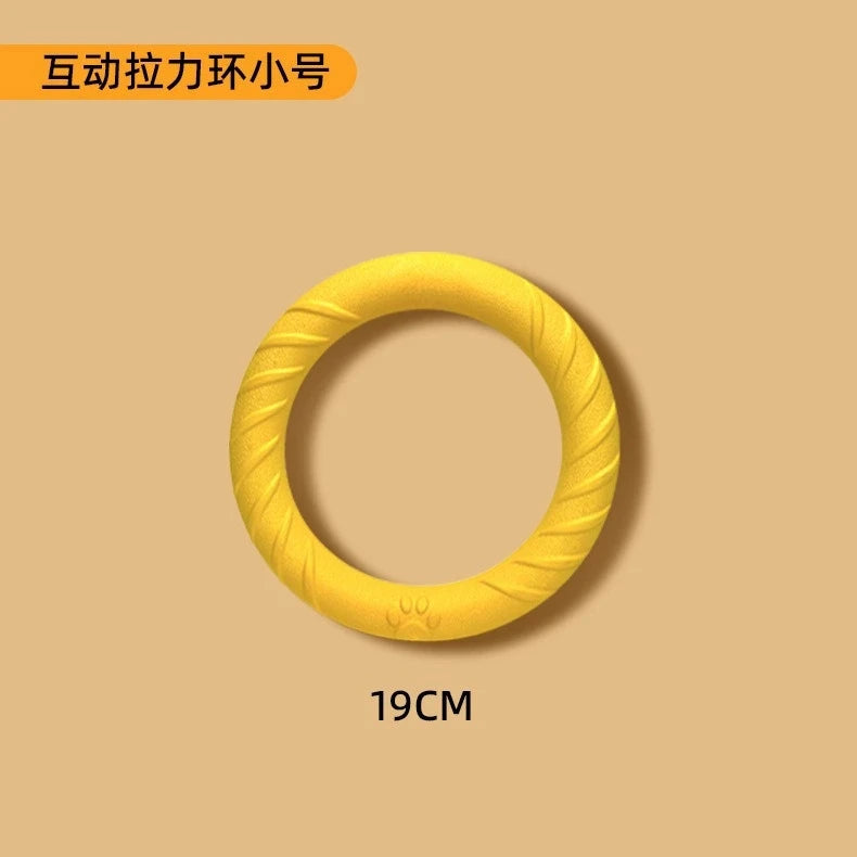 EVA Dog Toys 4-Pack – Flying Disc, Ball & Tug Rope Interactive Dog Toy Set Peaceful Pleasures Health and Wellness Ring Small