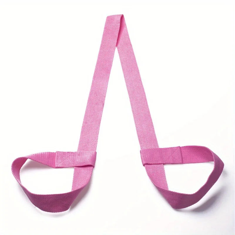 Cotton Yoga Mat Back Strap Sports and Fitness Yoga Mat Binding Multi-functional Binding Strap Available in Multiple Colors Peaceful Pleasures Health and Wellness pink