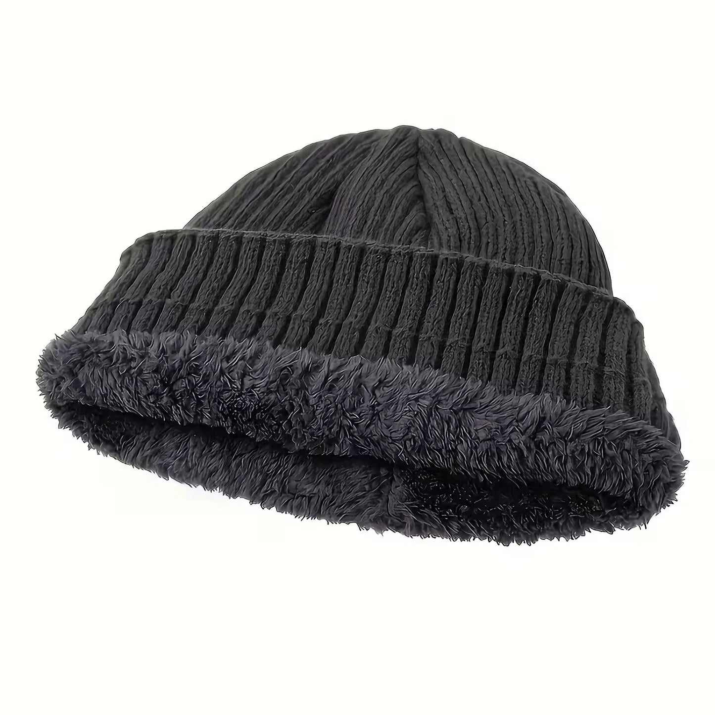 Women's Korean Knit Beanie – Soft Elastic Dome Cap