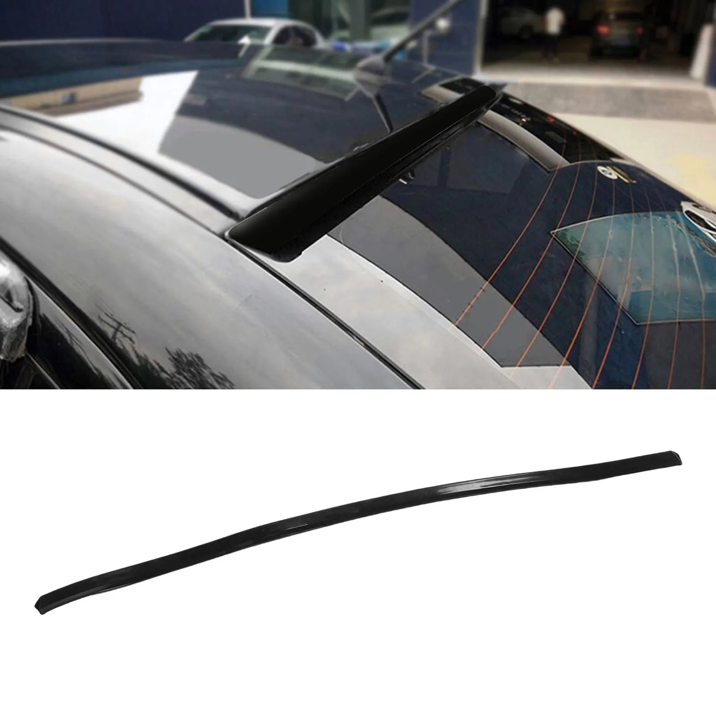 Rubber Car Rear Spoiler Roof Lip Strip | Low Noise Adhesive Trim