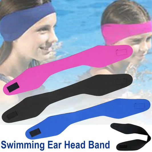 New Swimming Ear Band Adjustable Waterproof Earplug Multiple Colors Soft Diving Headband Adult Children Ear Plugs for Swimming Peaceful Pleasures Health and Wellness