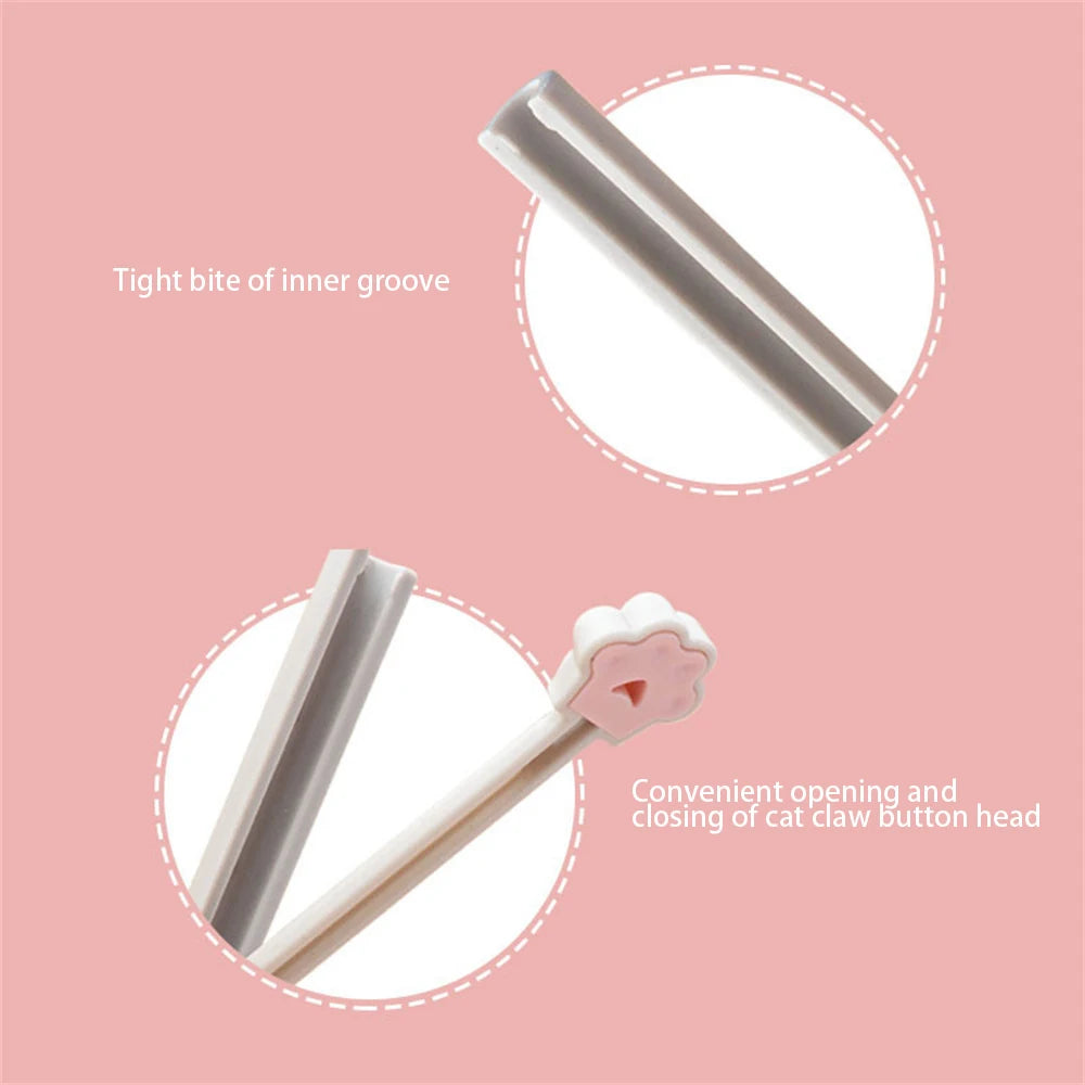 6pcs Cute Cat Claw Closure Clip Food Bag Clip Kitchen Snack Food Preservation Sealed Clip Kitchen Accessorie Tools Peaceful Pleasures Health and Wellness