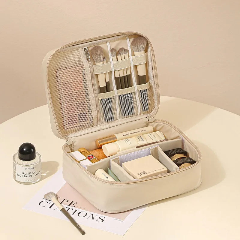 Professional Makeup Organizer Travel Bag | Multi-Compartment Case
