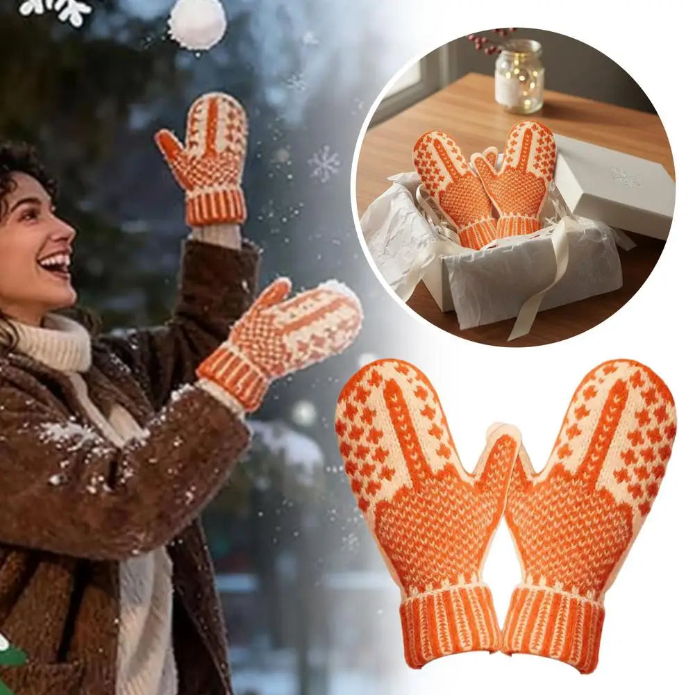 Funny Nordic Knit Mittens – Naughty List Hidden Secret Gloves