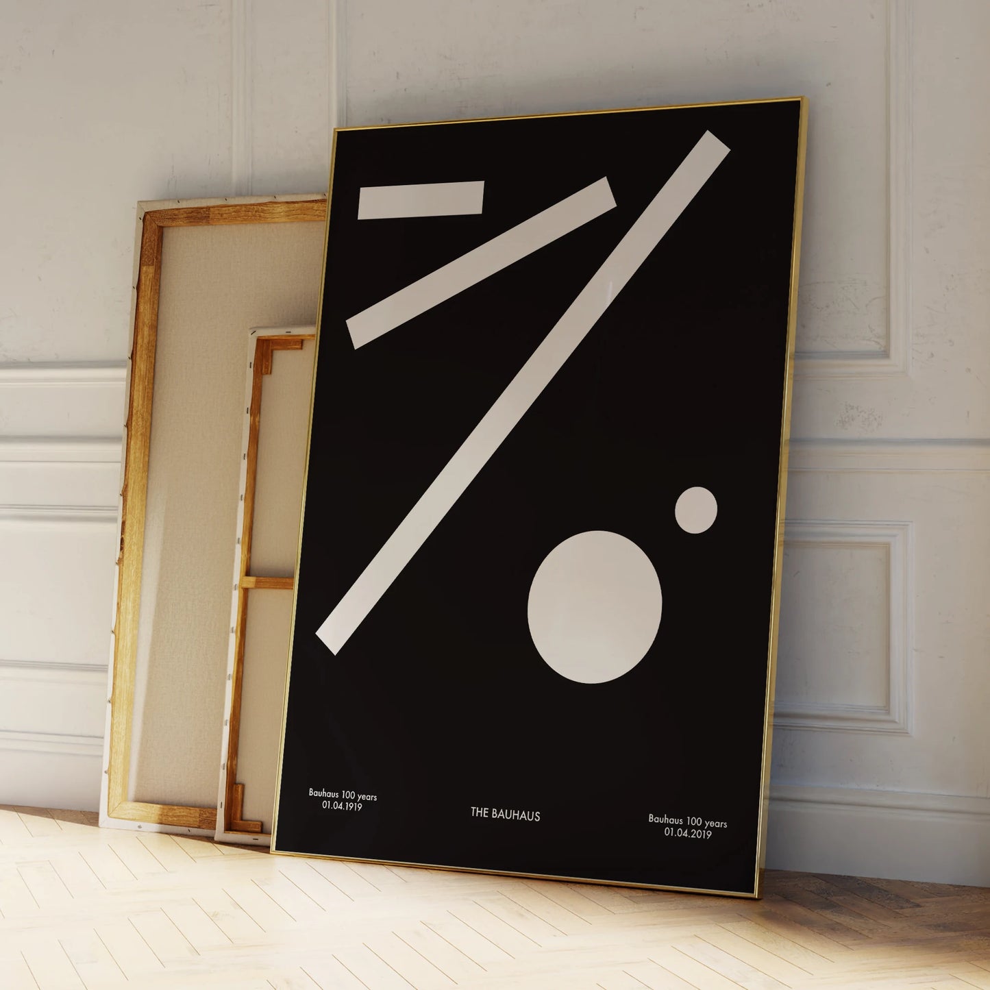 Bauhaus Geometric Wall Art Canvas Print | Aluminum Frame