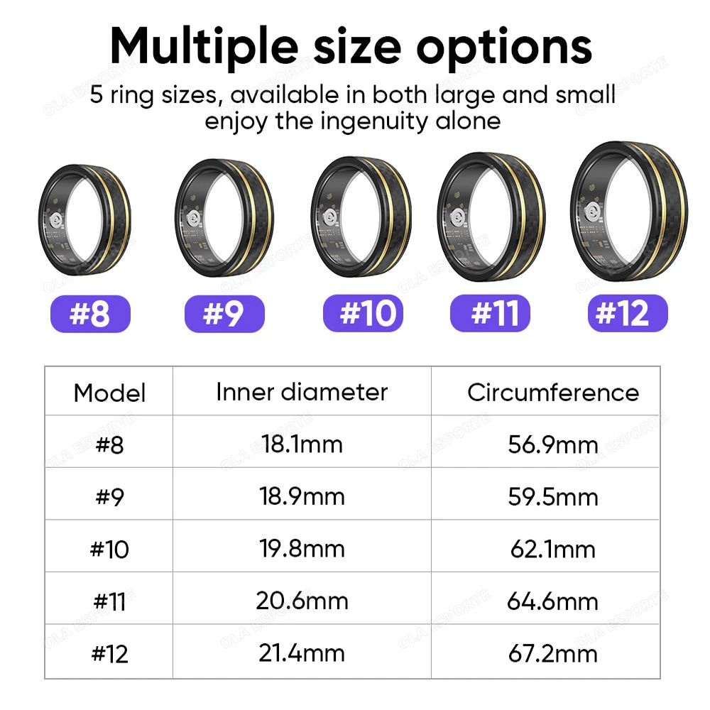 Smart Ring with Charging Case | Heart Rate, Sleep & Sport Monitor