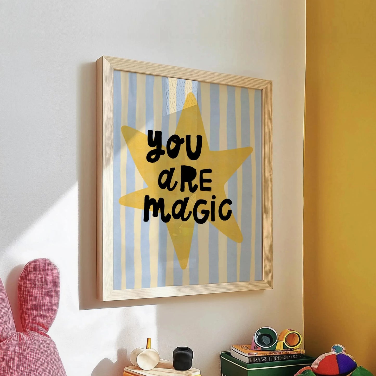 Unicorn Quote Canvas Wall Art | Nursery & Home Decor Print Canvas Wall Art Peaceful Pleasures Health and Wellness WO248 30x40cm Unframed