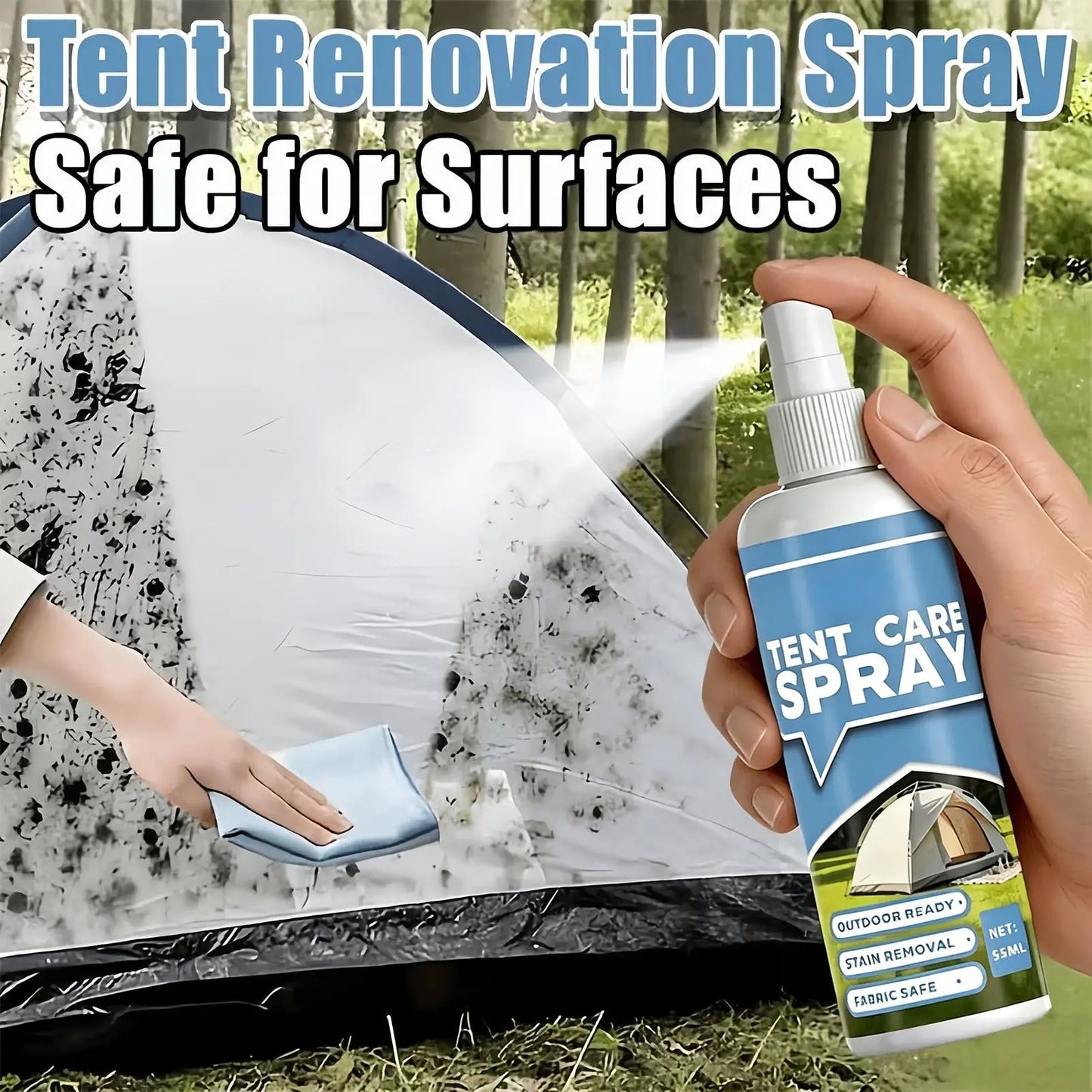 55ml Tent Waterproofing Spray | Fabric Water Repellent Protector
