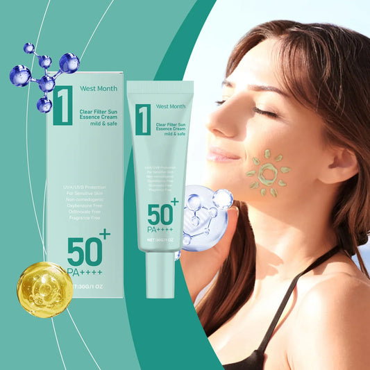 WEST MONTH SPF50 Sunscreen – Broad Spectrum Hydrating & Waterproof Sunscreen Lotion Oasis Select
