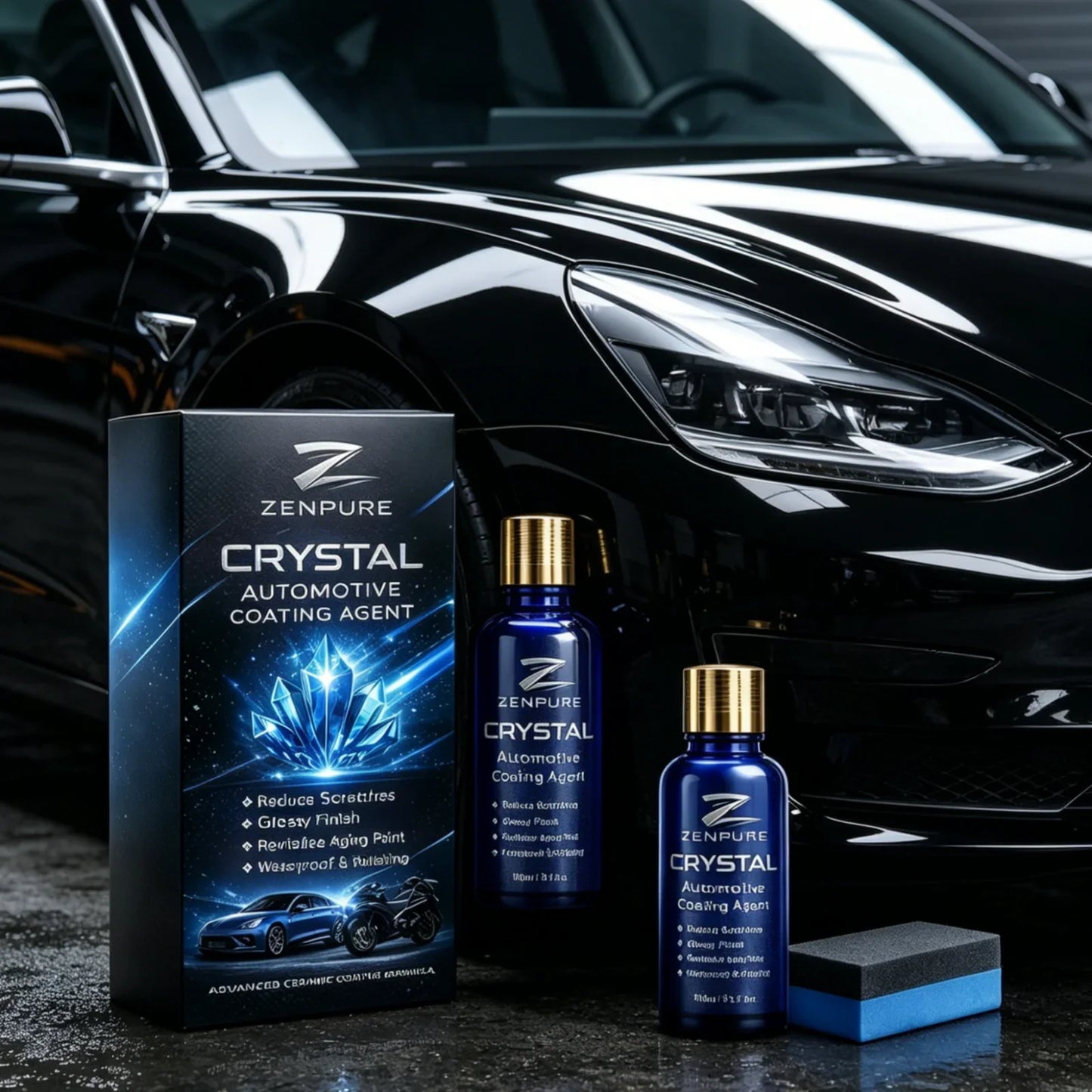 Crystal Car Paint Coating Agent – Glossy, Waterproof 100ml