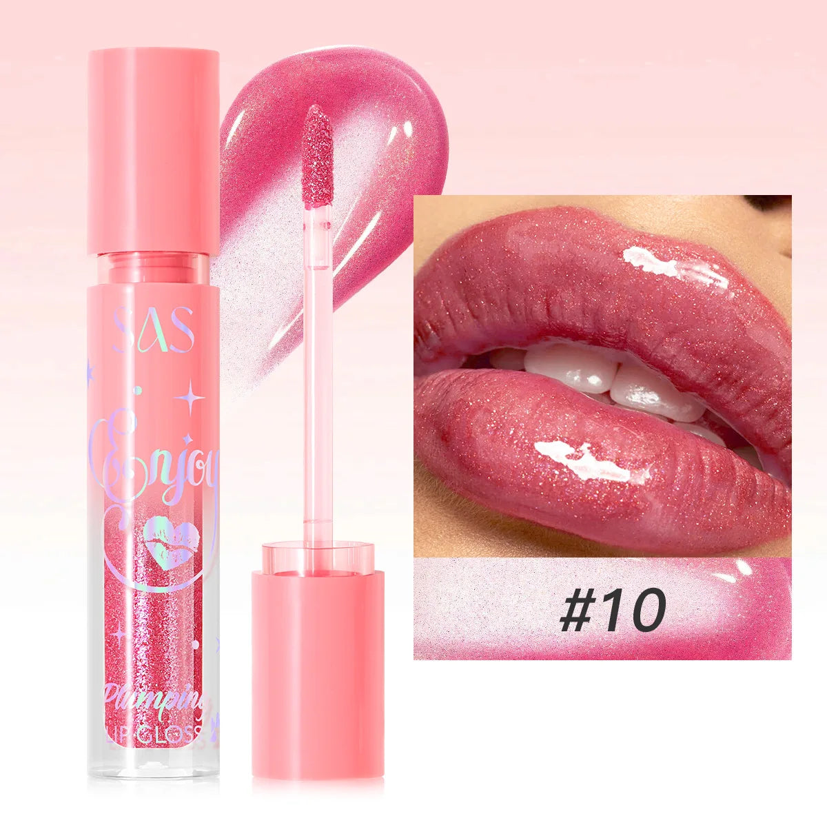 Pearlescent Plumping Lip Gloss – Glittery, Waterproof & Hydrating