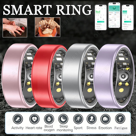 New Smart Ring Waterproof Health Monitor Smartring Take Photo Exercise Record Bluetooth Ring Birthday Gift Men Women Peaceful Pleasures Health and Wellness
