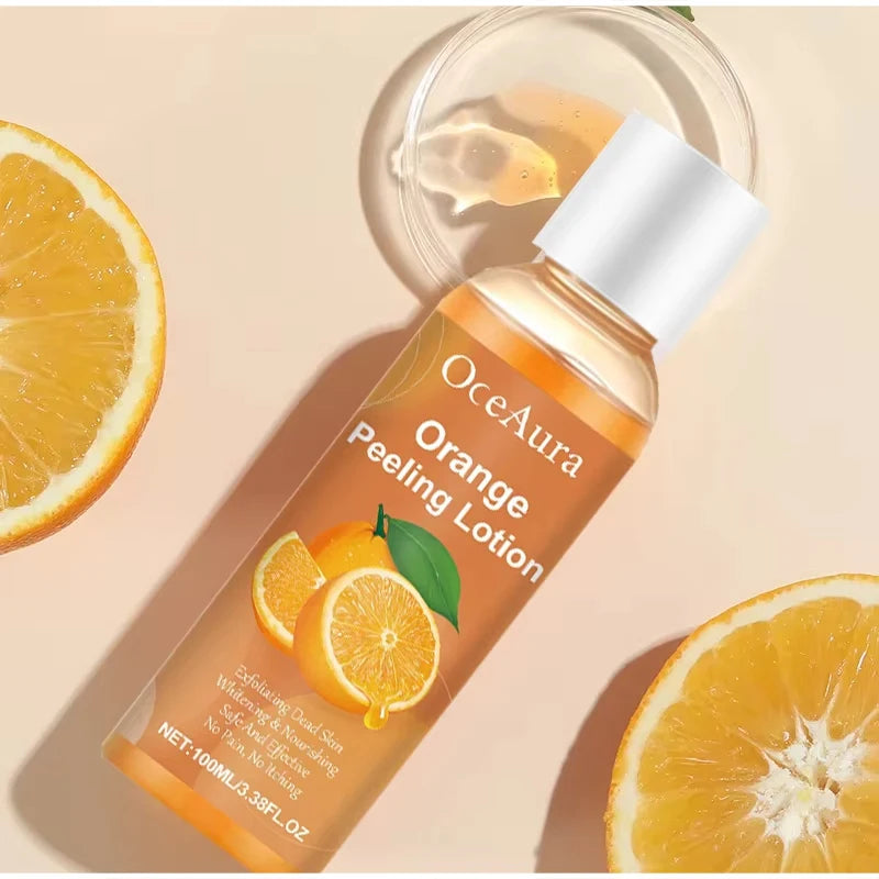 Orange Peel Essential Oil Deep Cleansing Exfoliating Gentle Formula To Soften Smooth Skin Natural Face & Body Scrub Massage Oil Peaceful Pleasures Health and Wellness