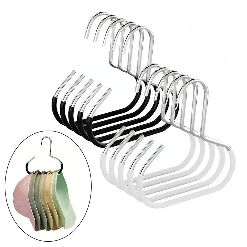 5pcs Baseball Cap Hat Rack Organizer Stainless Steel Hat Hanger Hanging Cap Holder Non-Slip Wall Mount Hook Organizer for Caps Peaceful Pleasures Health and Wellness