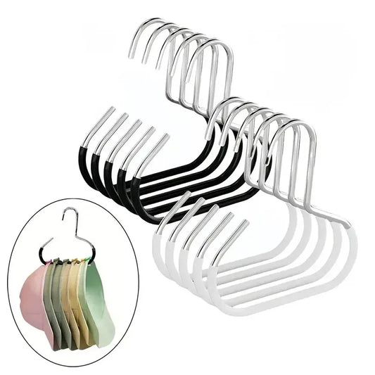 5pcs Baseball Cap Hat Rack Organizer Stainless Steel Hat Hanger Hanging Cap Holder Non-Slip Wall Mount Hook Organizer for Caps Peaceful Pleasures Health and Wellness