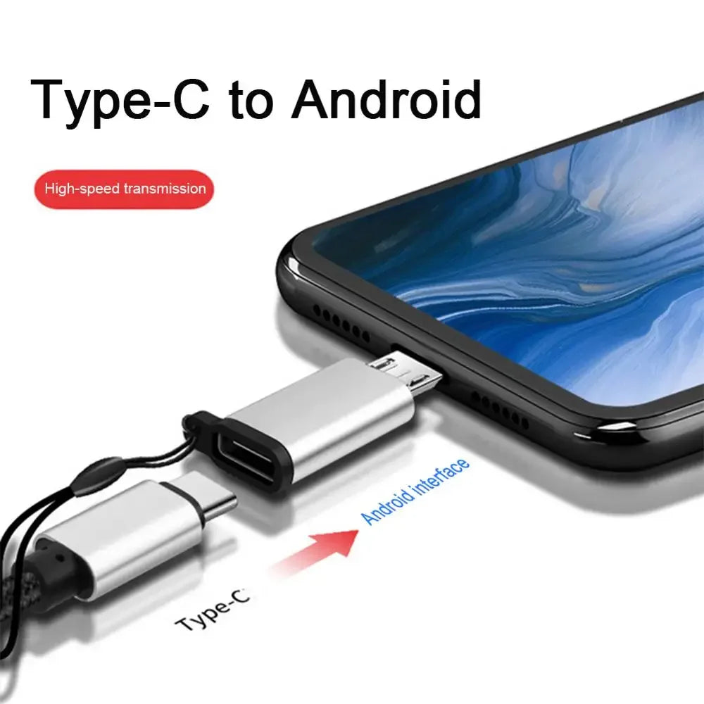 Type-C to Micro USB OTG Adapter | Data & Charging Converter