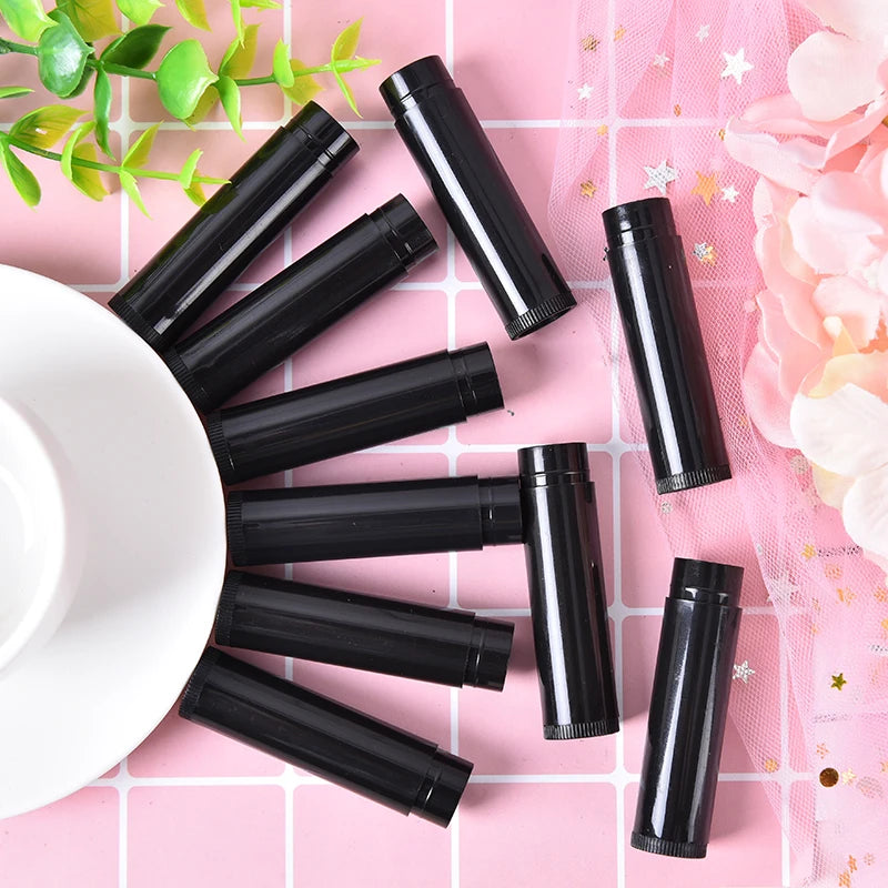 100pcs 5ml Empty Lip Gloss Tubes & Lip Balm Containers w/ Caps