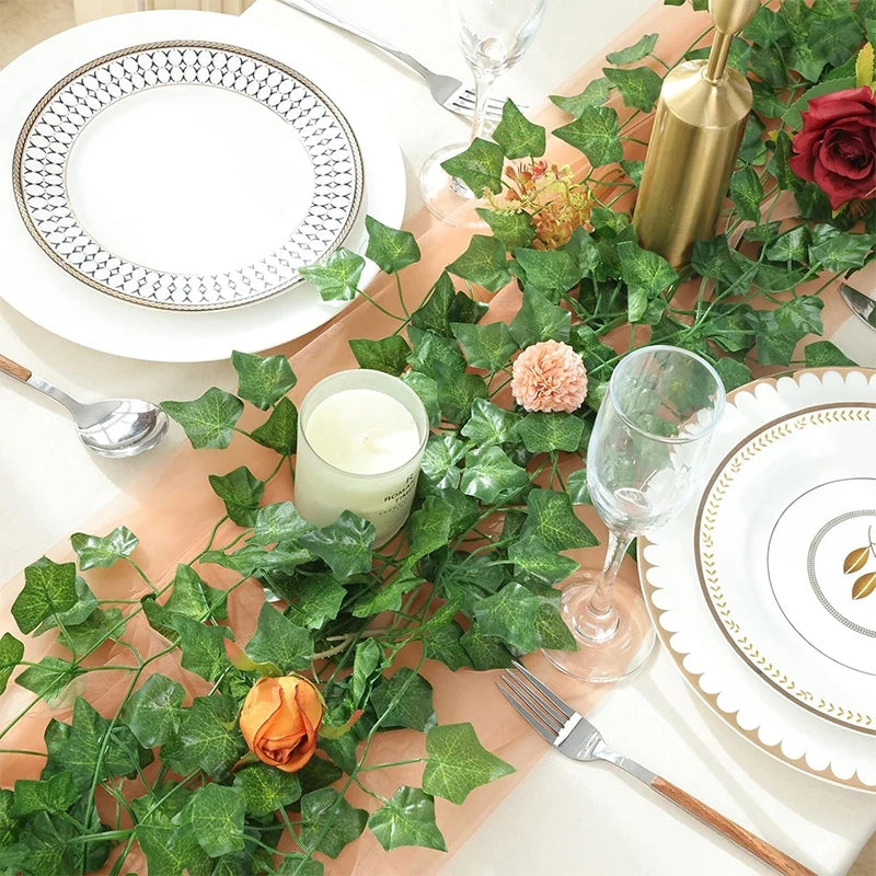 Artificial Ivy Vine Garland Silk Leaf Hanging Decor 2–10M