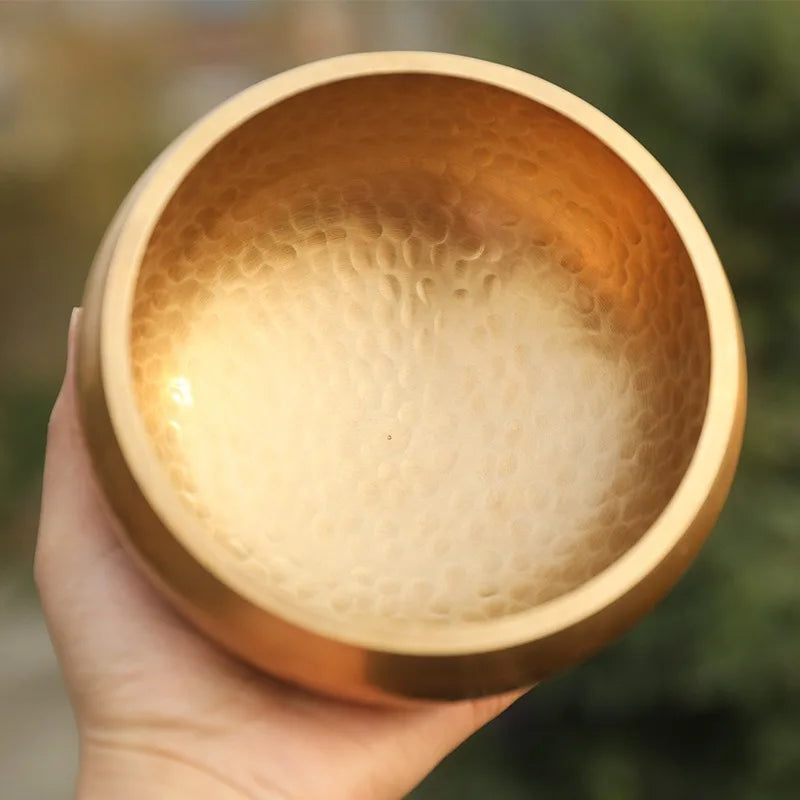 Bronze Bowl Handmade Singingbowl Sanskrit Bowlsound Xizang Bronzebowl